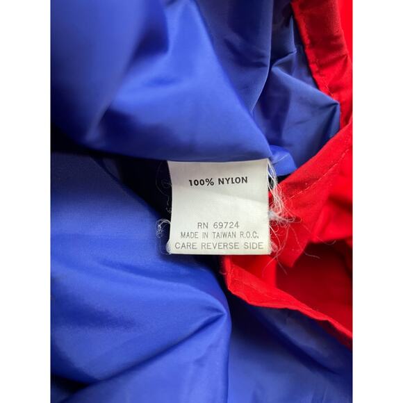 Columbia Ski Jacket Mens medium nylon Snowboard windbreaker hidden collar Red - Picture 10 of 11